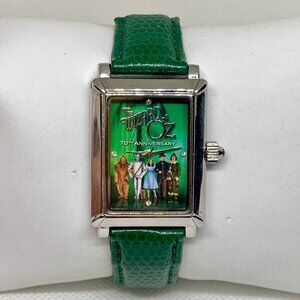 Wizard of Oz 70th Anniversary Watch quartz analog 28mm green leather  running